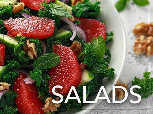 Salads are some of Lauren's favorite whole food plant based meals.