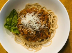 red lentil bolognese