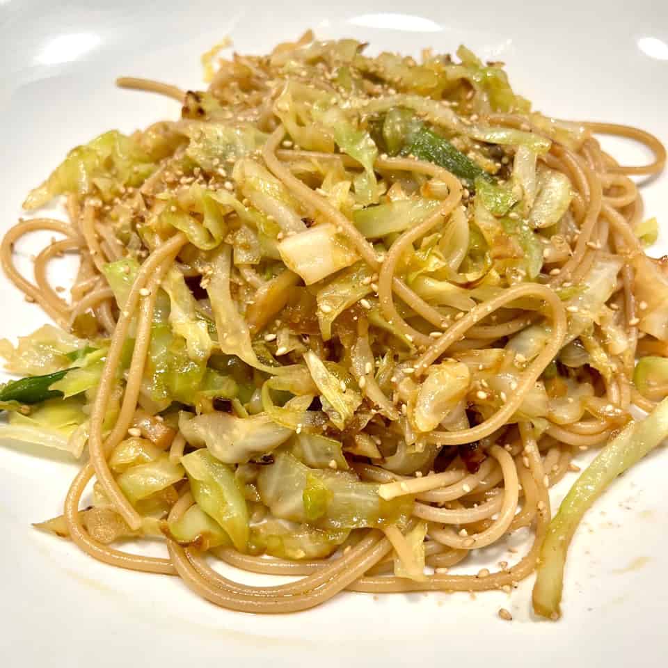 Soy Sauce Noodles with Cabbage